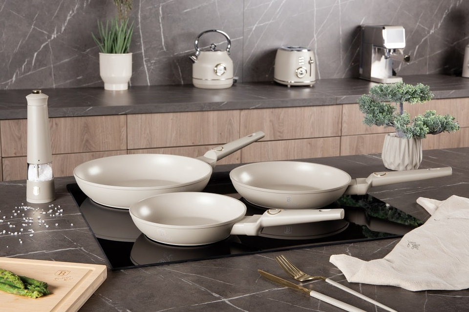 3 pcs frypan set Berlinger Haus BH 8078 Sahara Collection