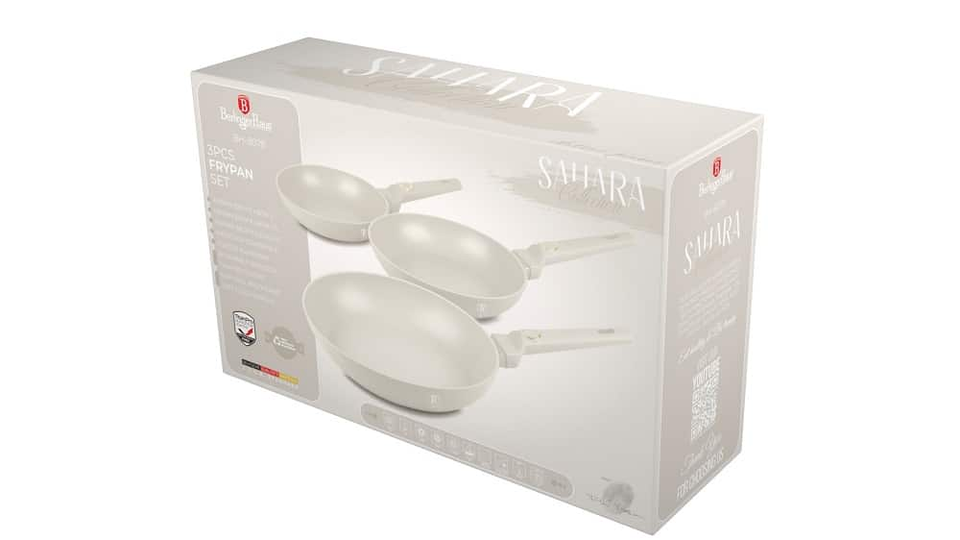 3 pcs frypan set Berlinger Haus BH 8078 Sahara Collection
