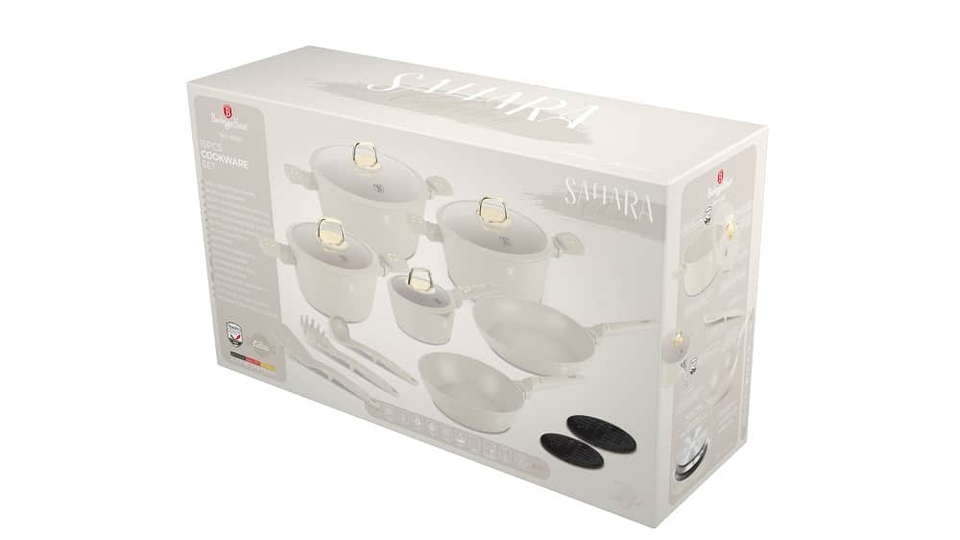 15 pcs Kitchen cookware set Berlinger Haus Sahara