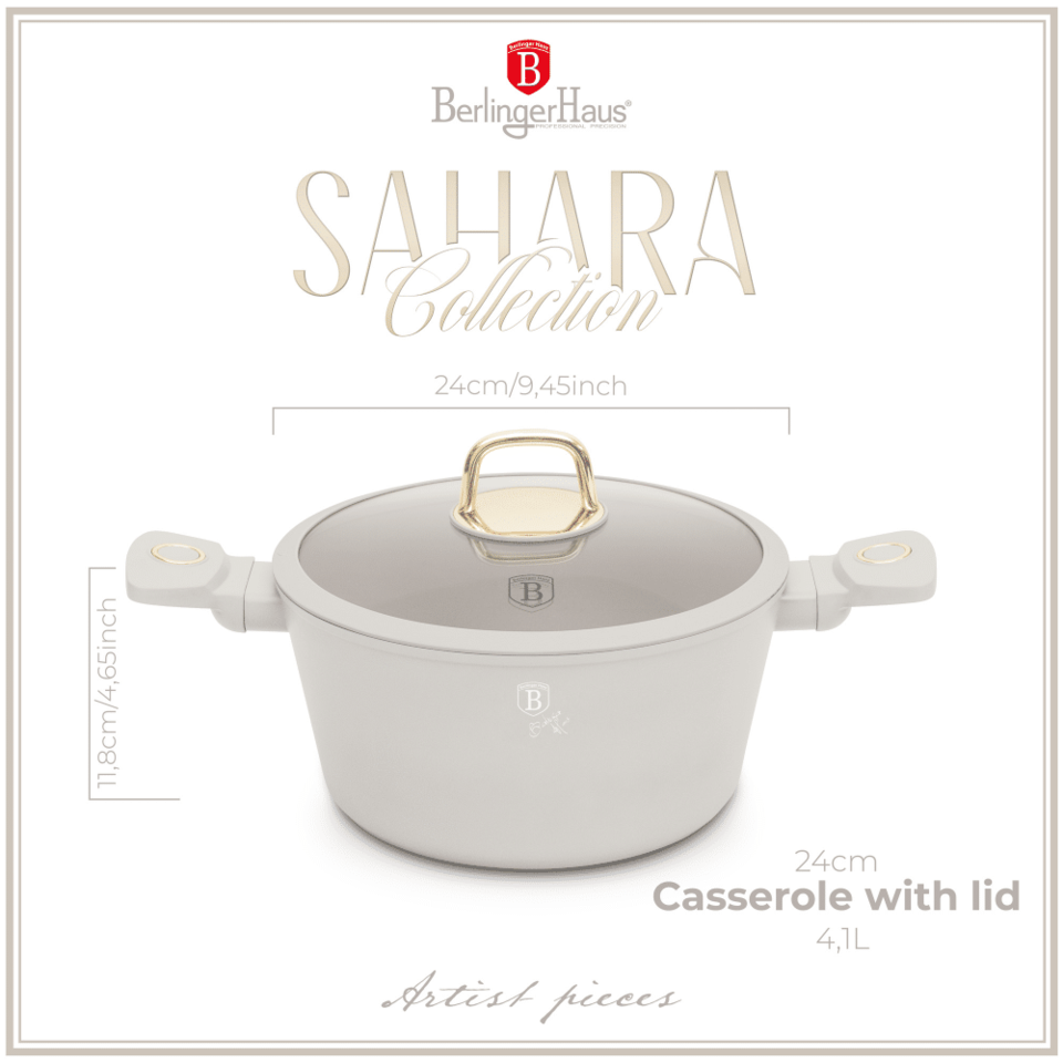 Casserole with lid, 24 cm Berlinger Haus BH 8071Sahara