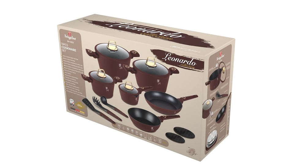 15 pcs cookware set Berlinger Haus BH 8051 Leonardo