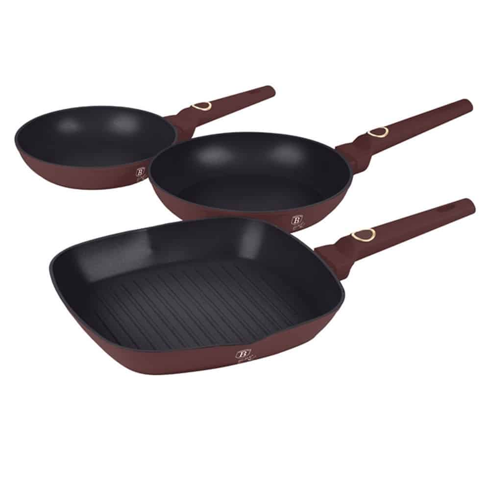 3pcs frypan set Berlinger Haus BH 8049 Leonardo