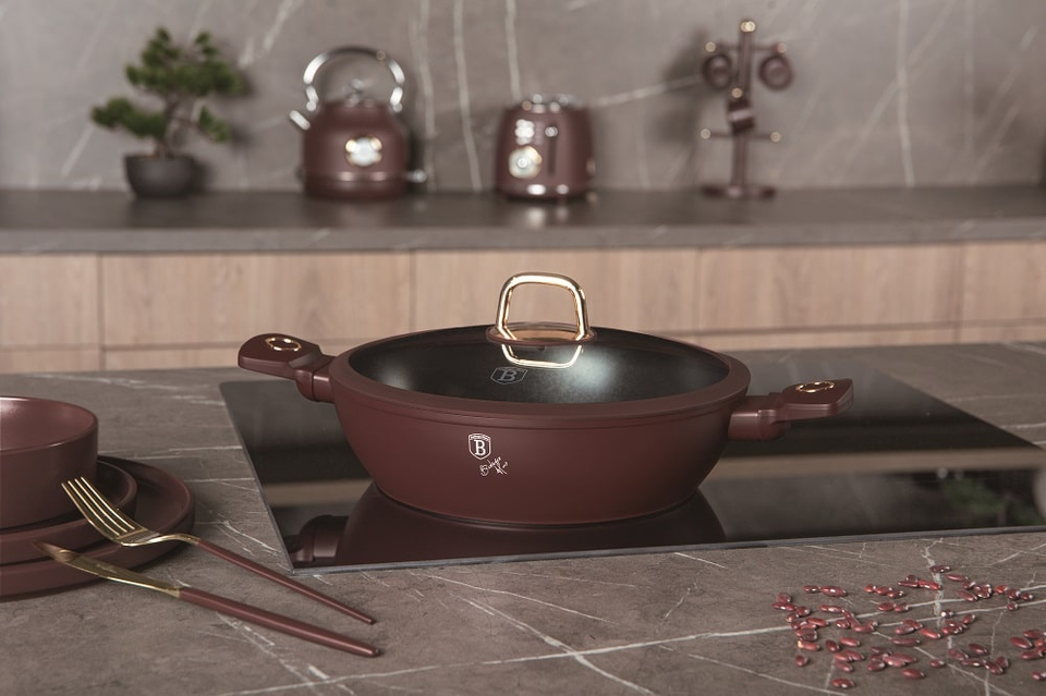 Shallow pot with lid,28cm Berlinger Haus BH8038 Leonardo