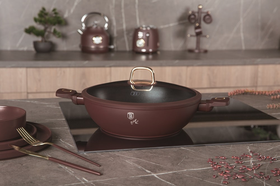 Casserole Wok with lid,30 cm Berlinger Haus BH8035 Leonardo