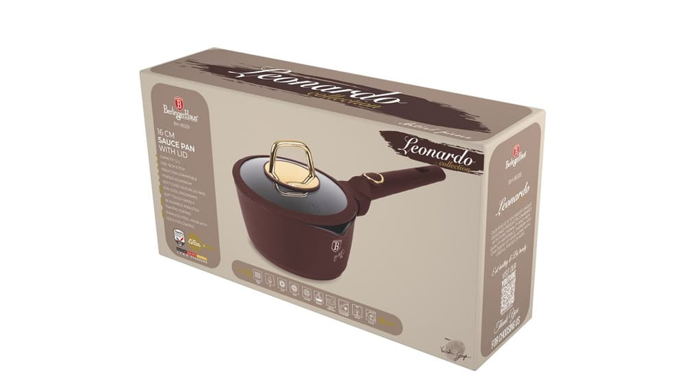 Sauce pan with lid,16 cm Berlinger Haus BH 8028 Leondrdo