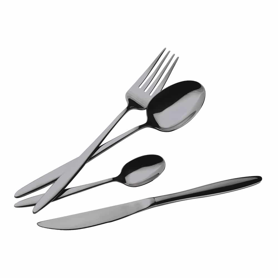 24 pcs cutlery set,Berlinger Haus BH 3063 Black silver
