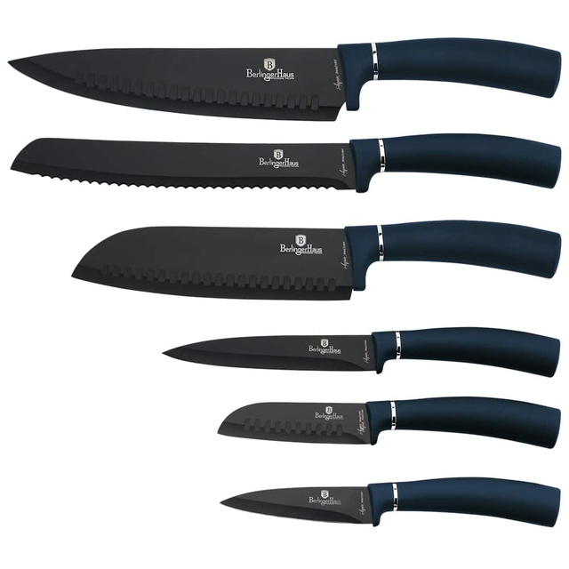 6 pcs knife set Berlinger Haus BH 2514 Aquamarine
