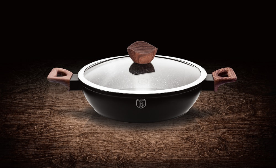Shallow pot with lid, 28 cm Berlinger Haus BH 1739 Ebony