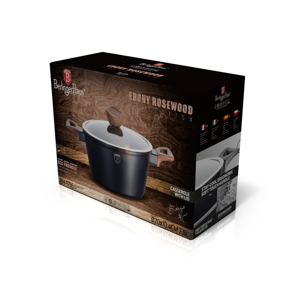 Berlinger Haus BH 1716 Ebony Series Casserole with Lid