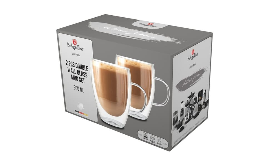 2 pcs glass cup set Berlinger Haus BH 7994