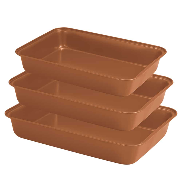 3-Piece Baking Tray Set for Ultimate Versatility
