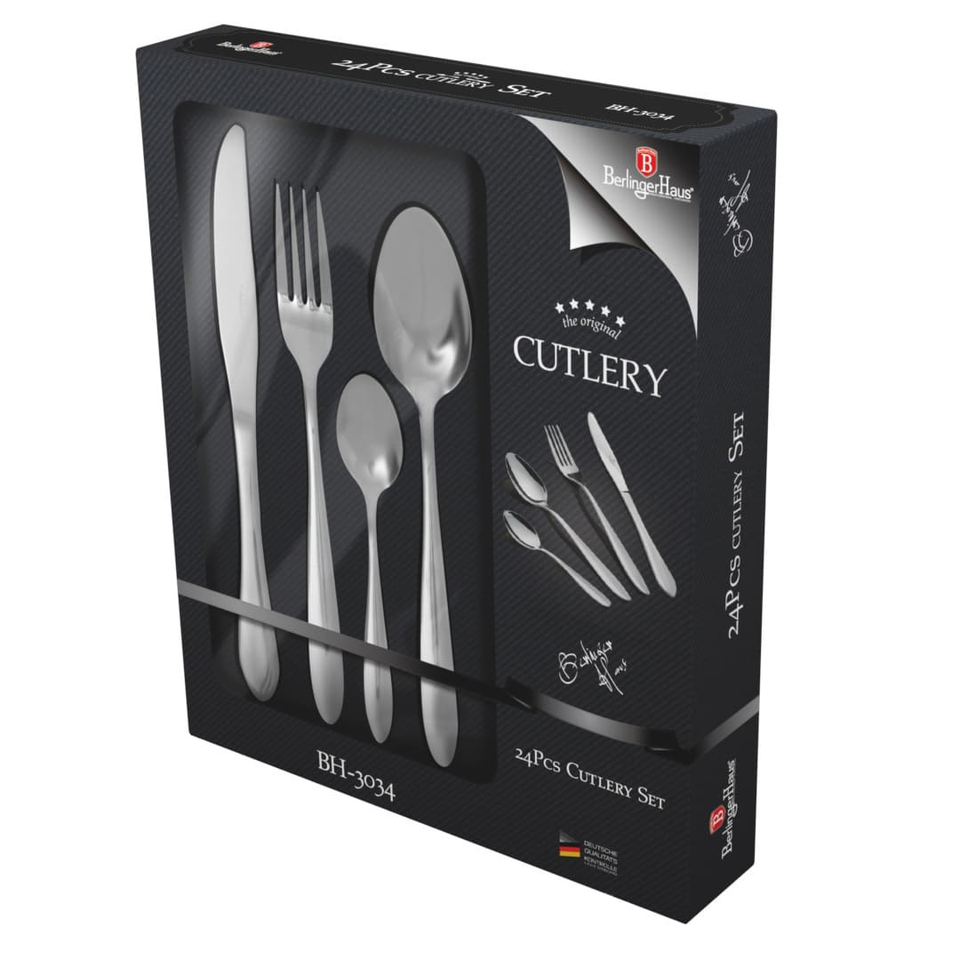 24 pcs cutlery set, mirror Berlinger Haus BH 3034