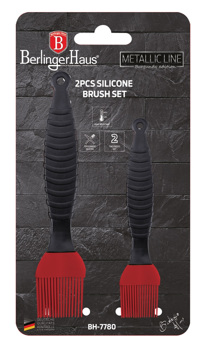 2 pcs silicone brushes Berlinger Haus BH 7780 Burgundy