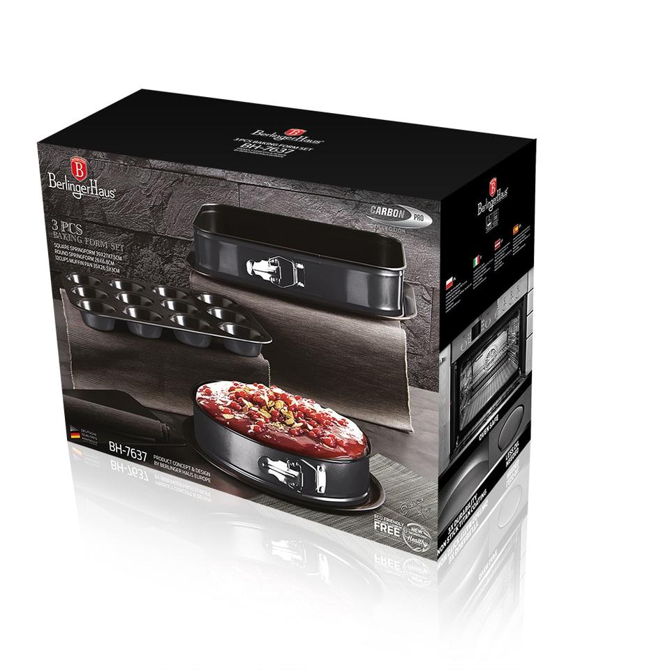 3 pcs springform set with muffin pan Berlinger Haus BH 7637