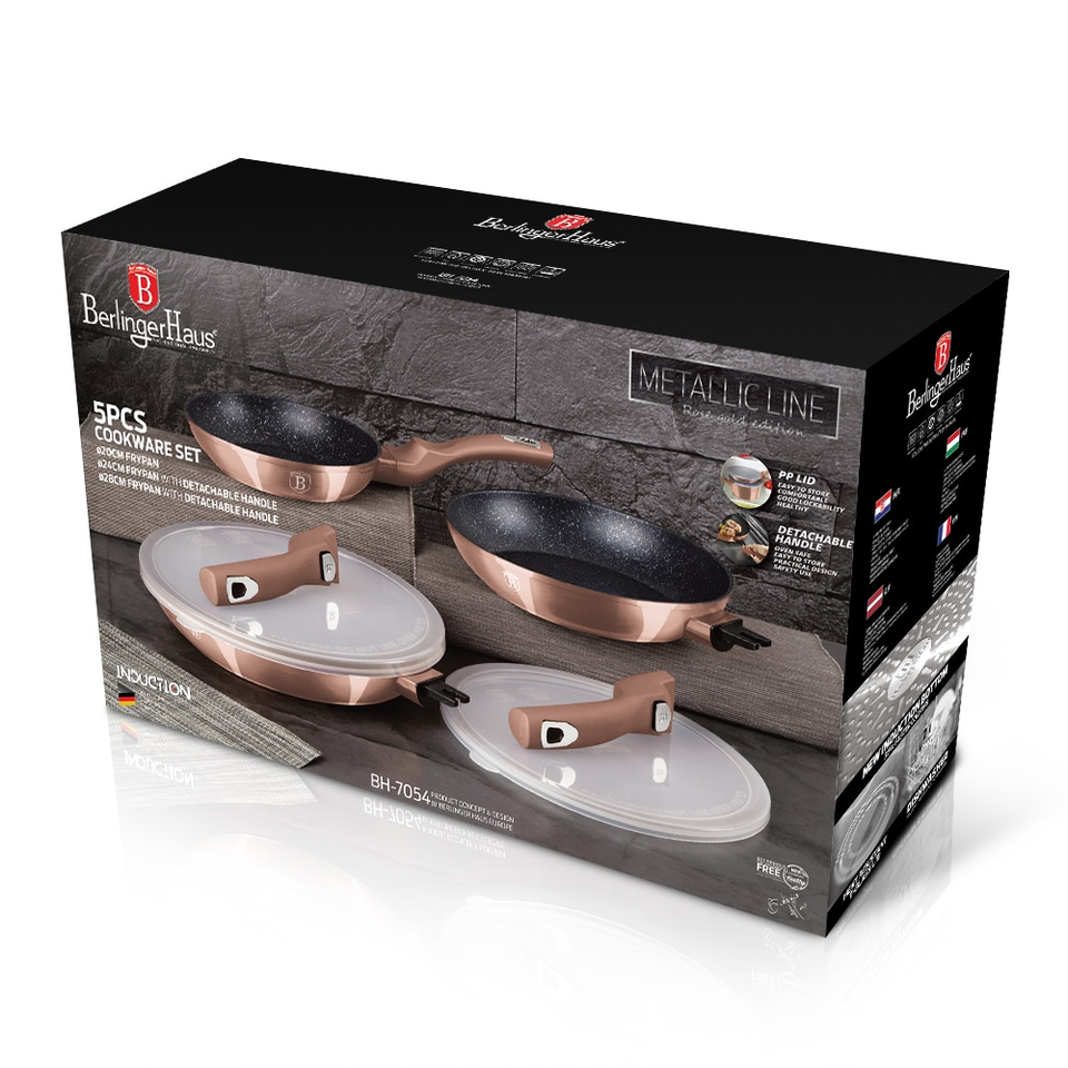 5 pcs Skillet ensemble Berlinger Haus BH 7054