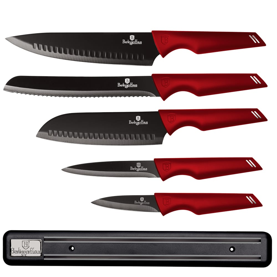 6 pcs knife set Berlihger Haus BH 2694 Red