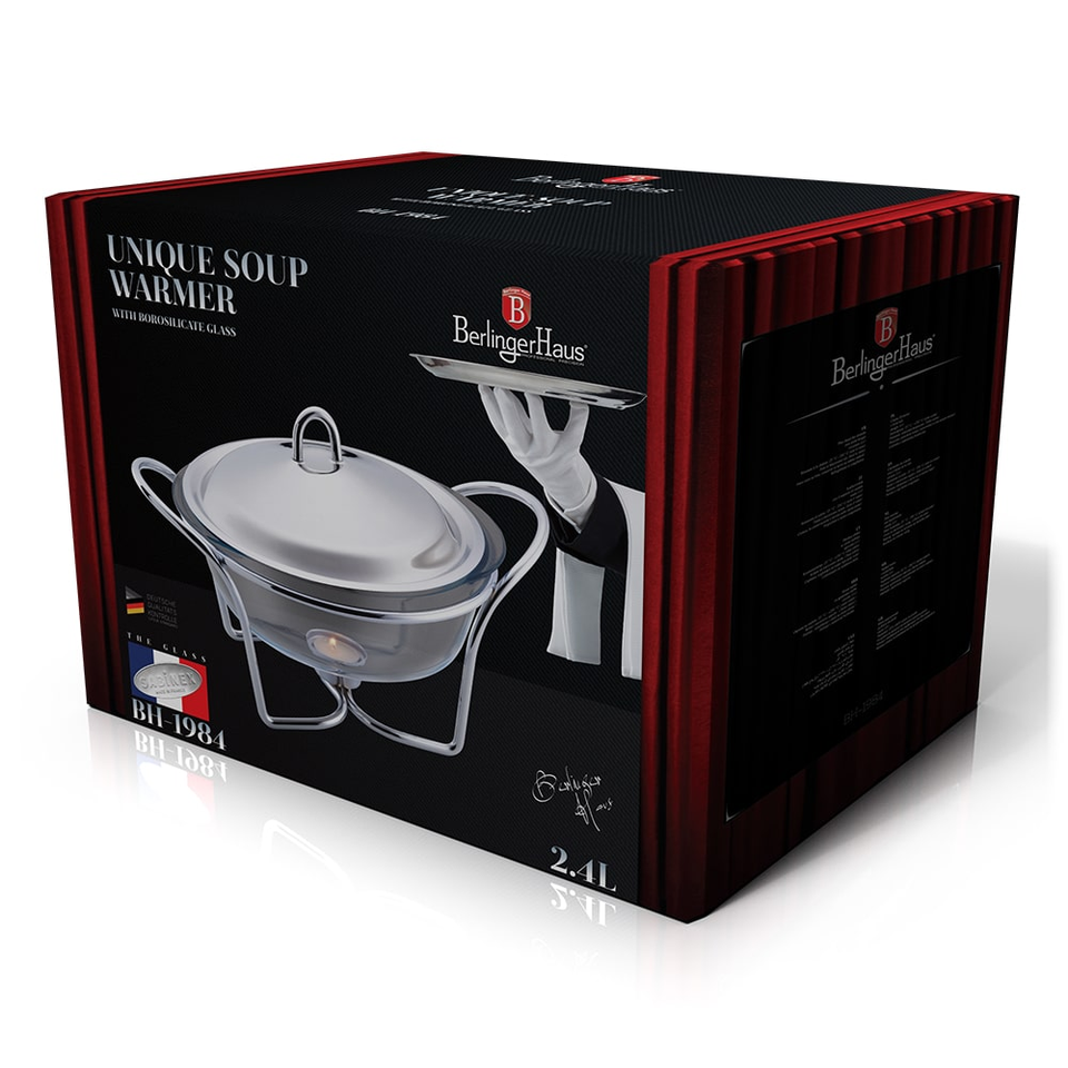 Soup warmer, 2,4L Berlinger Haus BH 1984 stainless steel