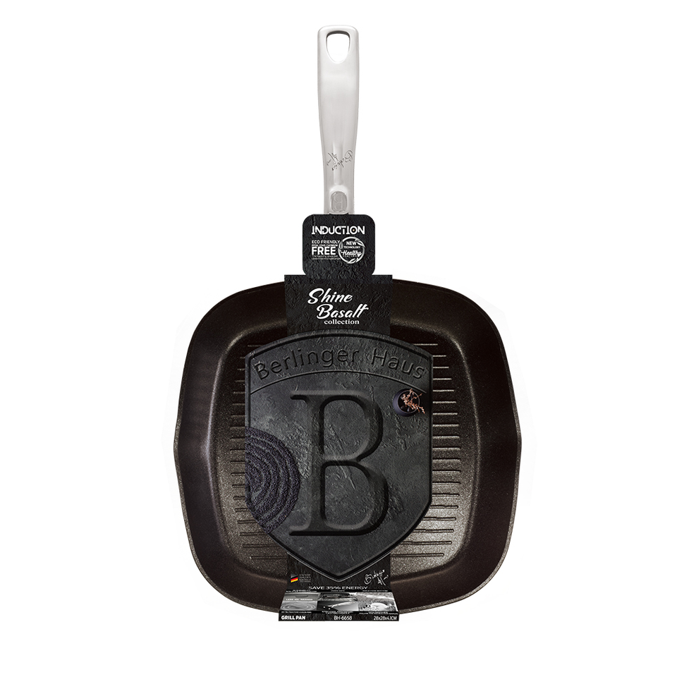 Grill pan, 28 cm Berlinger Haus BH 6658 Shine Basalt