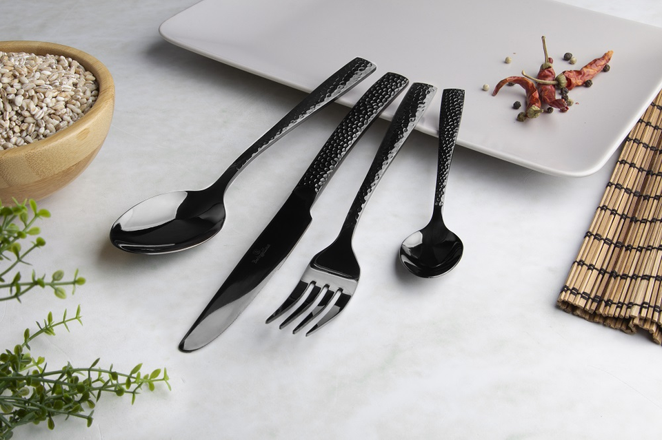 24-Piece Cutlery Set Berlinger Haus BH/2618 Mirror Black