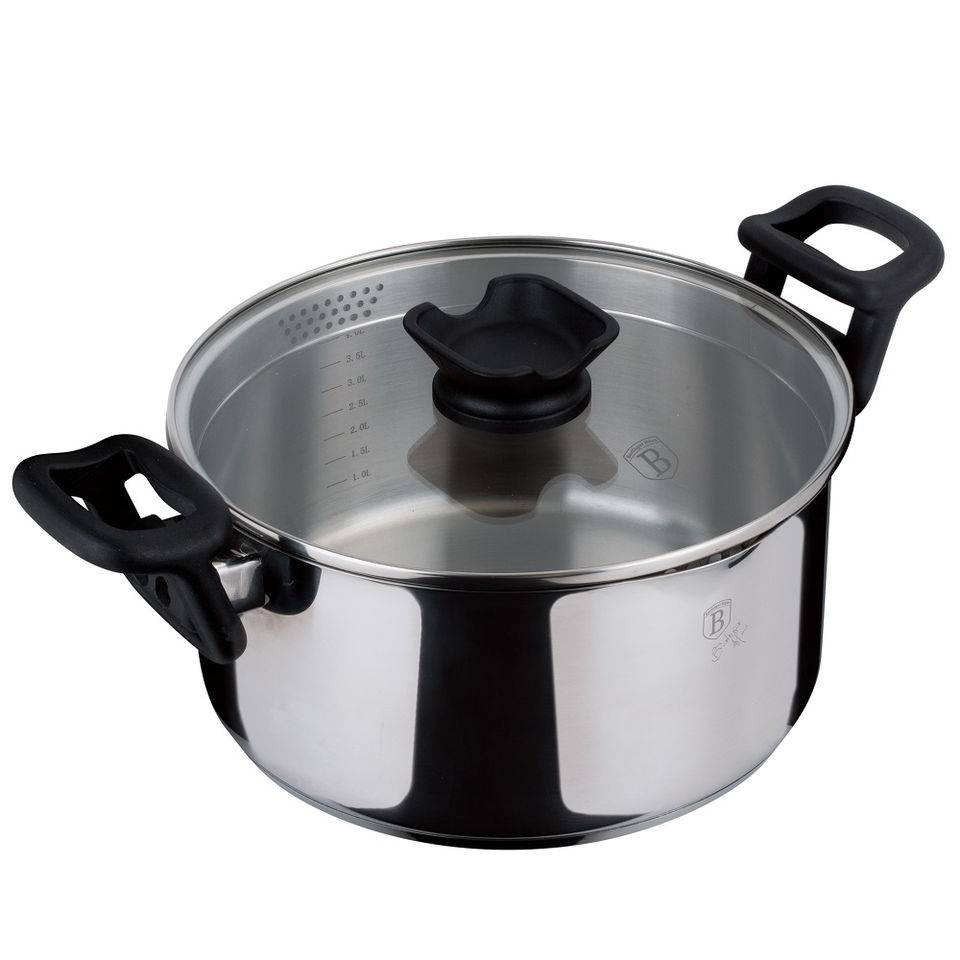 Casserole with lid, 24 stainless steel Berlinger Haus BH 7993