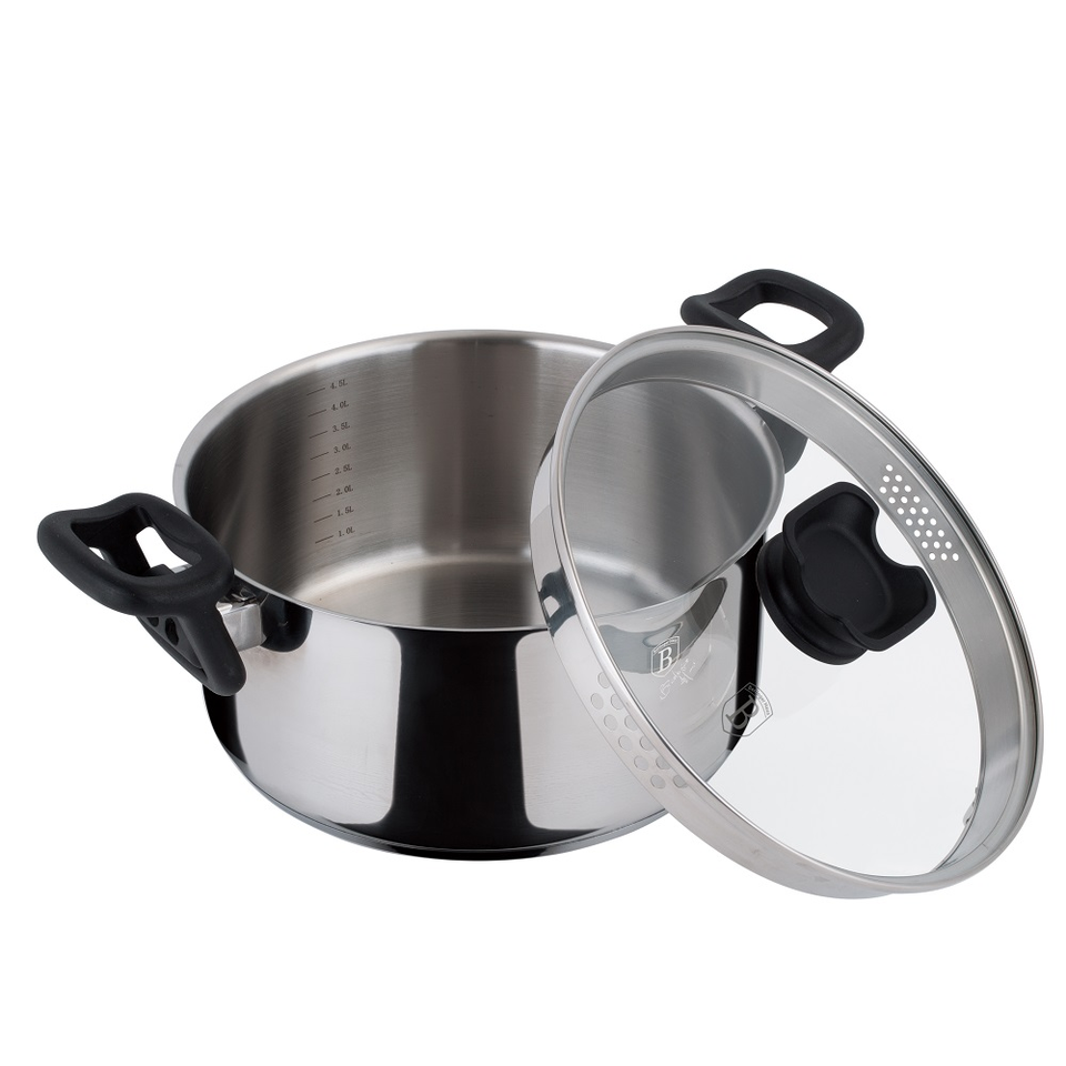 Casserole with lid, 24 stainless steel Berlinger Haus BH 7993