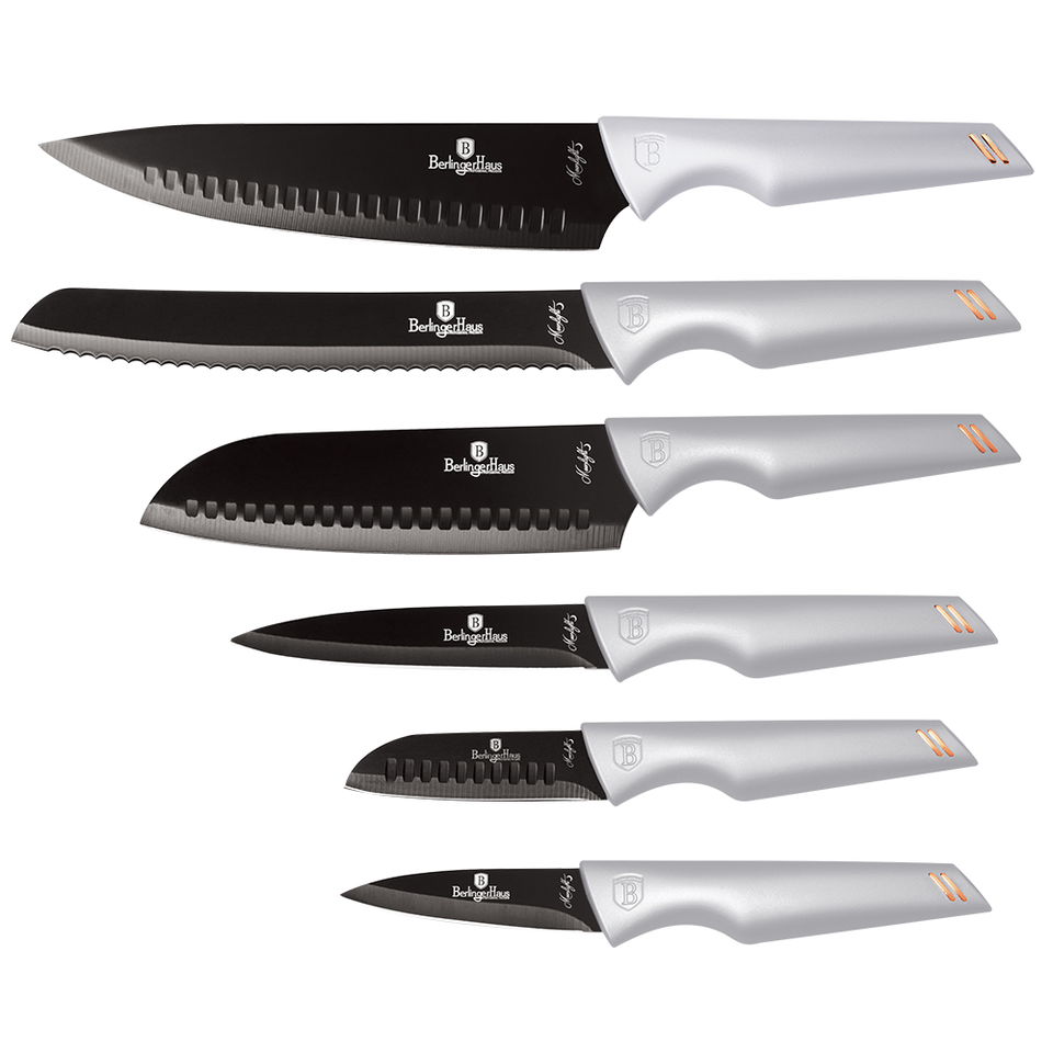 6 pcs knife set Berlinger Haus BH 2598 Moonlight Collection