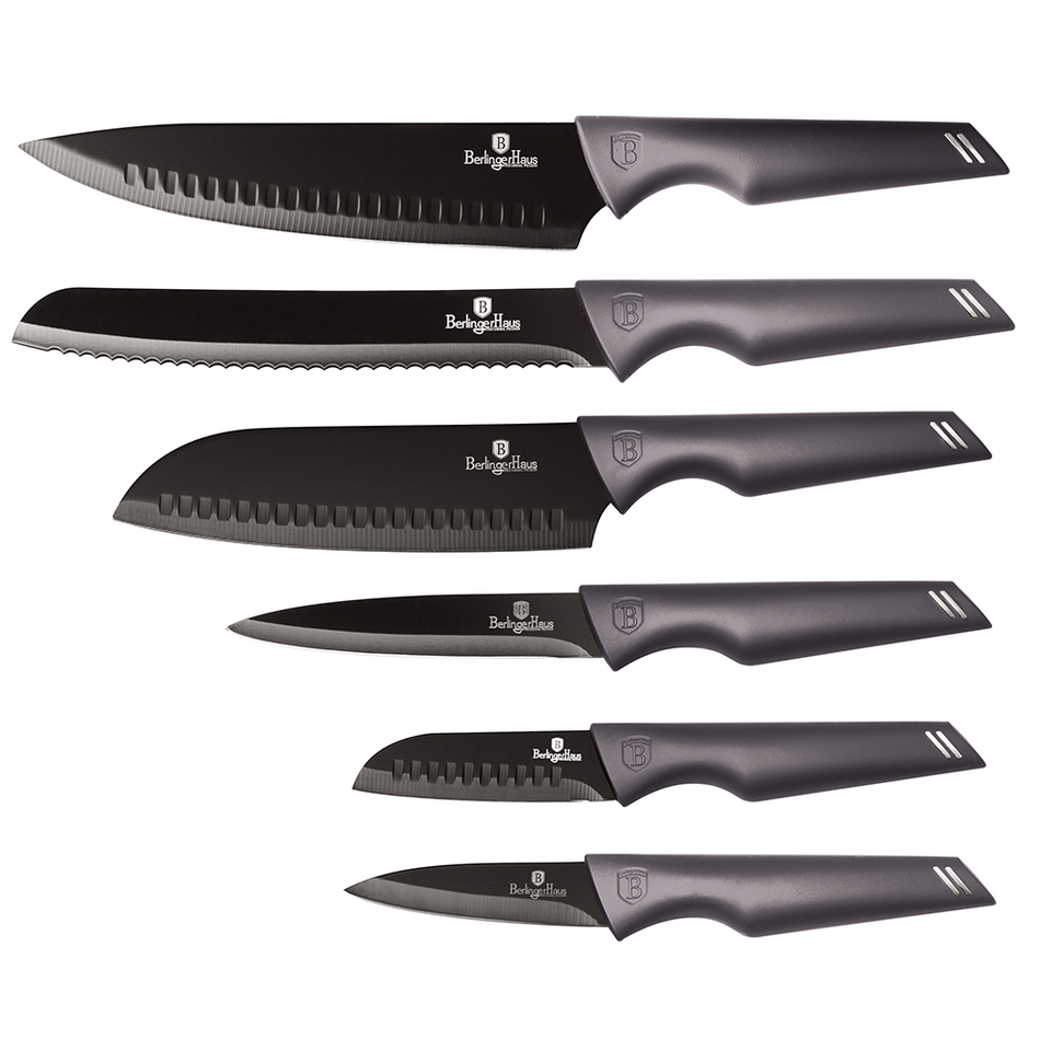 6 pcs Knife Set Berlinger Haus BH 2596 Carbon Pro