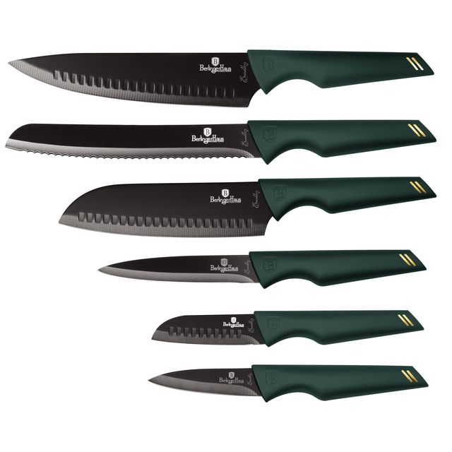 6 pcs Knife Set Berlinger Haus BH 2591 Emerald Collection