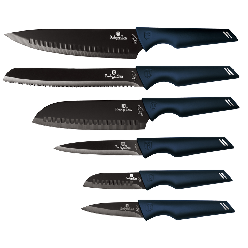 6 pcs Knife Set Berlinger Haus BH 2590 Aquamarine Edition