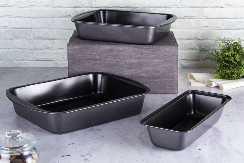 Set of 3 Baking Trays Berlinger Haus BH 7631 Carbon Pro