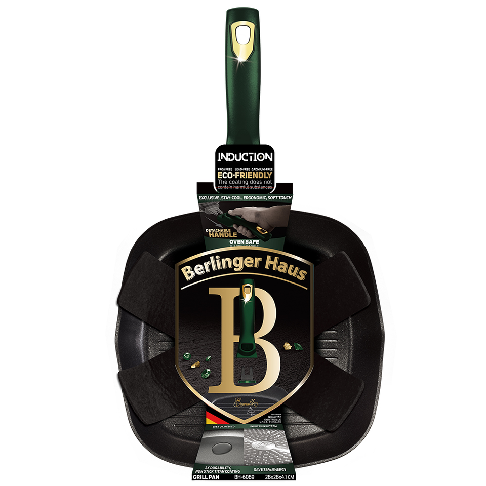 Grill Pan 28 cm Berlinger Haus BH 6089 Emerald Collection