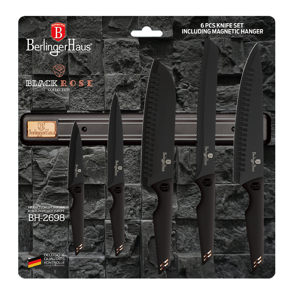 Kitchen Knife Set Berlinger Haus BH 2698 Black Rose Collection/Monaco Collection