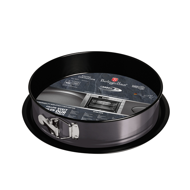 Round Cake Tin Berlinger Haus BH1822 Metallic Line Carbon Pro Edition