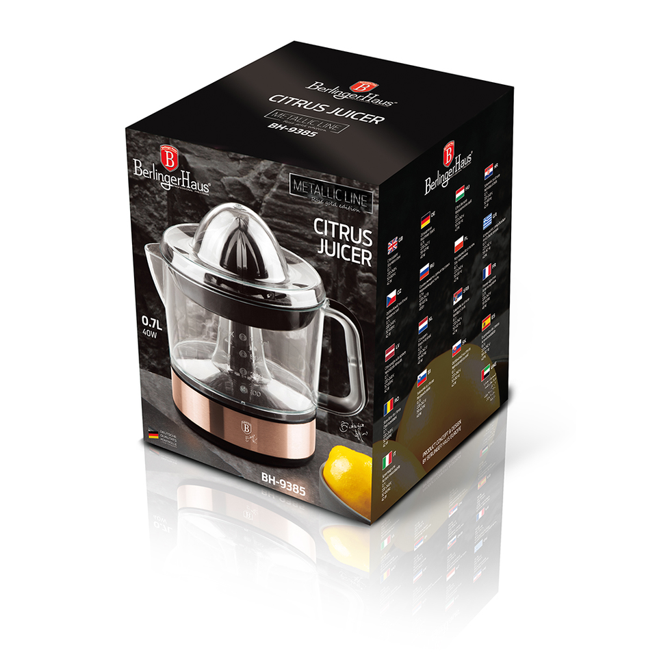 Electric citrus juicer Berlinger Haus BH 9385 Rose Gold Edition