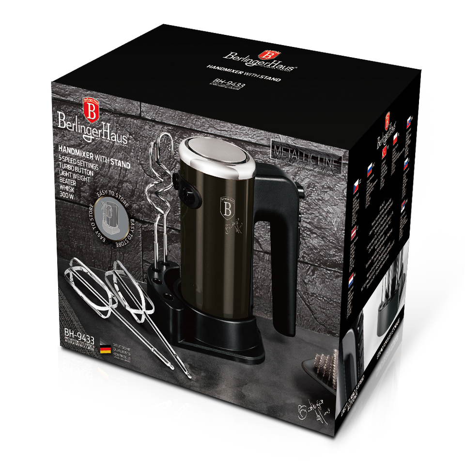 Hand Mixer Berlinger Haus BH 9433 Metallic Line Shiny Black Edition