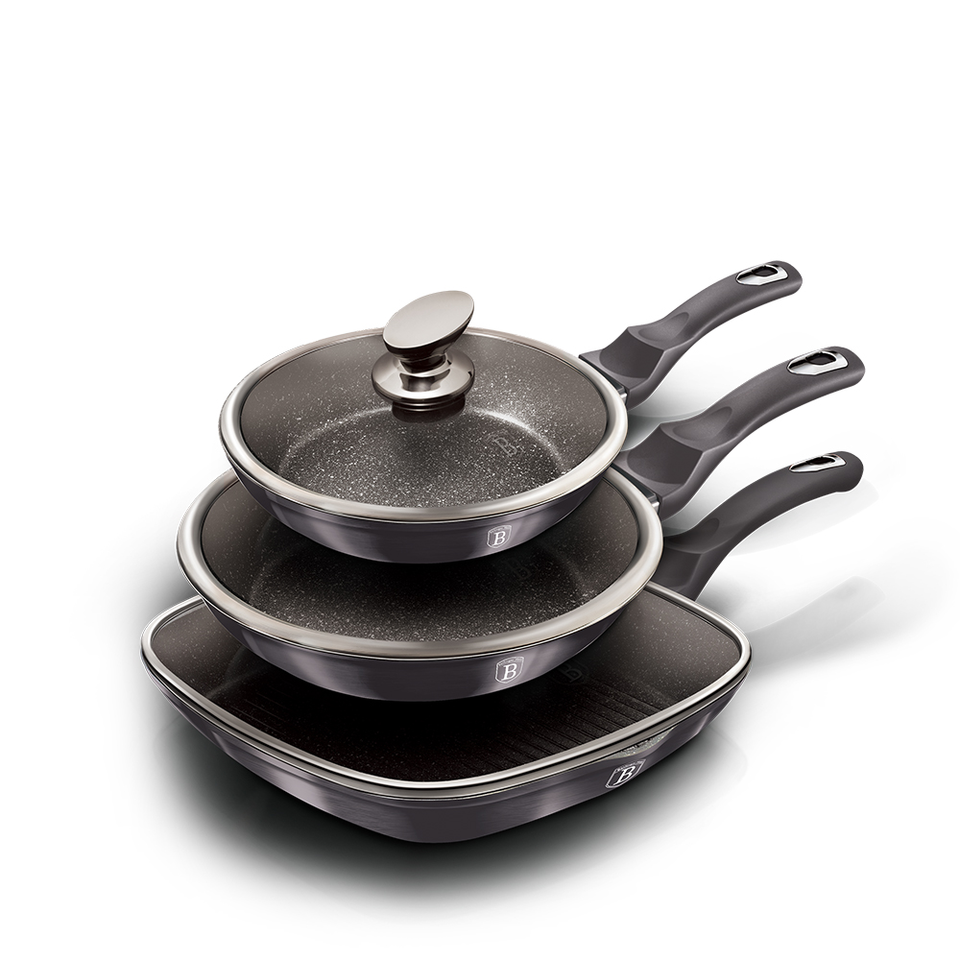 6-Piece Frying Pan Set Berlinger Haus BH 6923 Metallic Line Carbon Pro Edition