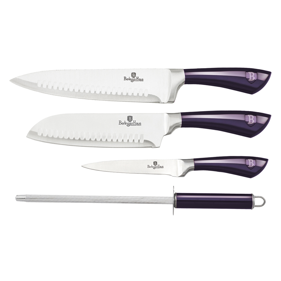 4-Piece Knife Set Berlinger Haus BH2496 Purple Eclipse Collection