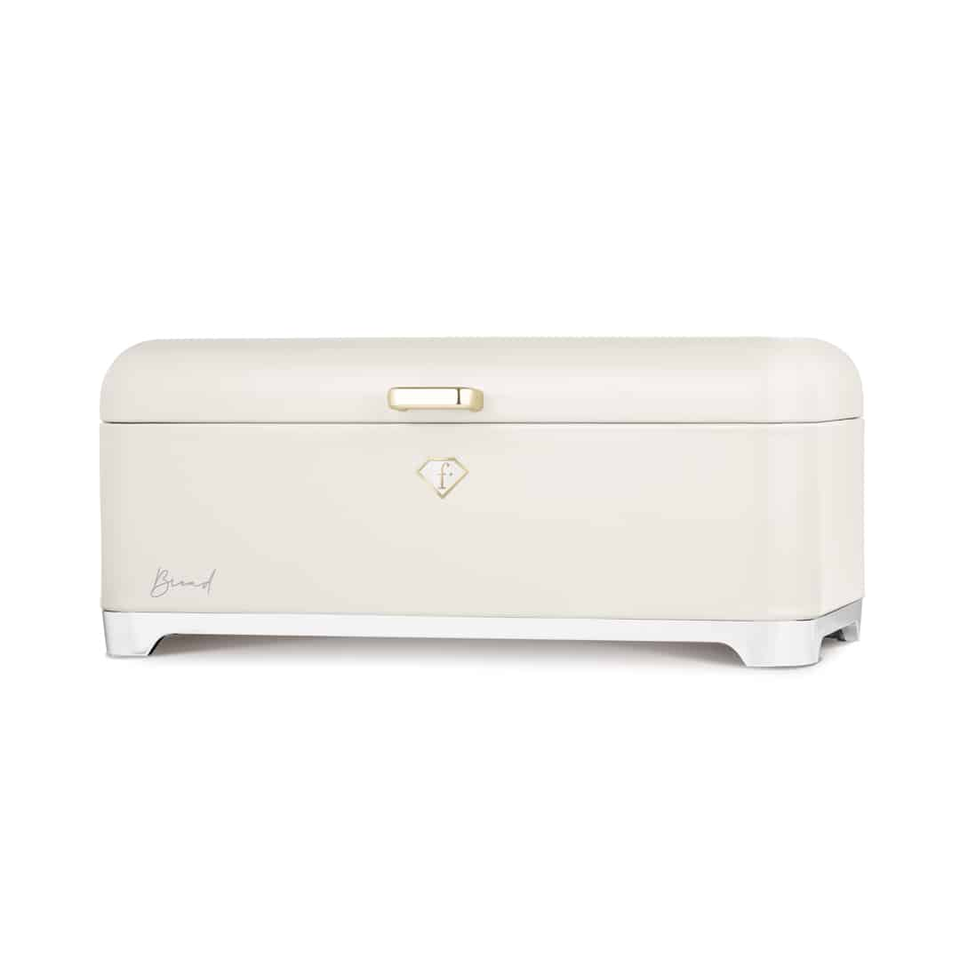 Bread Box Set FTV0181 – Cream & Gold Kitchen Storage