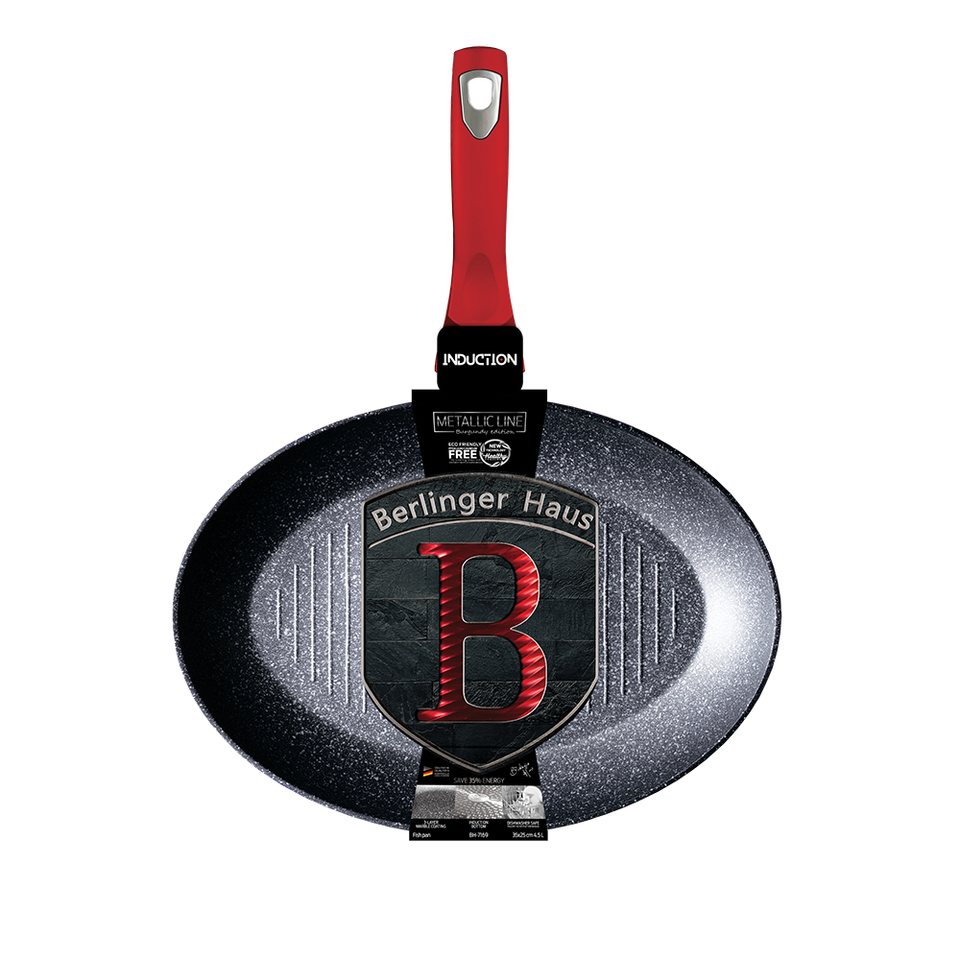 Grill pan for fish Berlinger Haus BH 7169 Burgundy