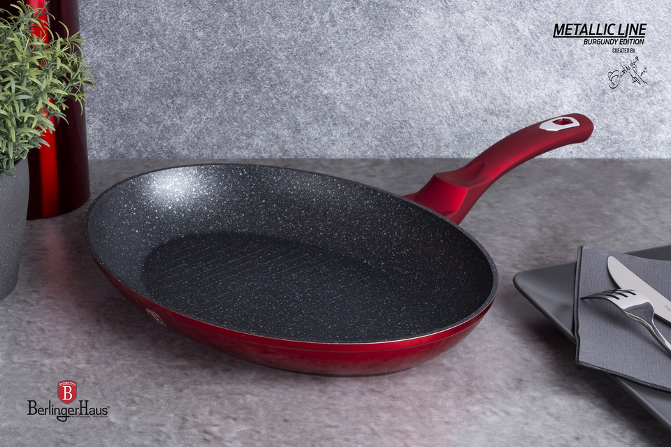 Grill pan for fish Berlinger Haus BH 7169 Burgundy