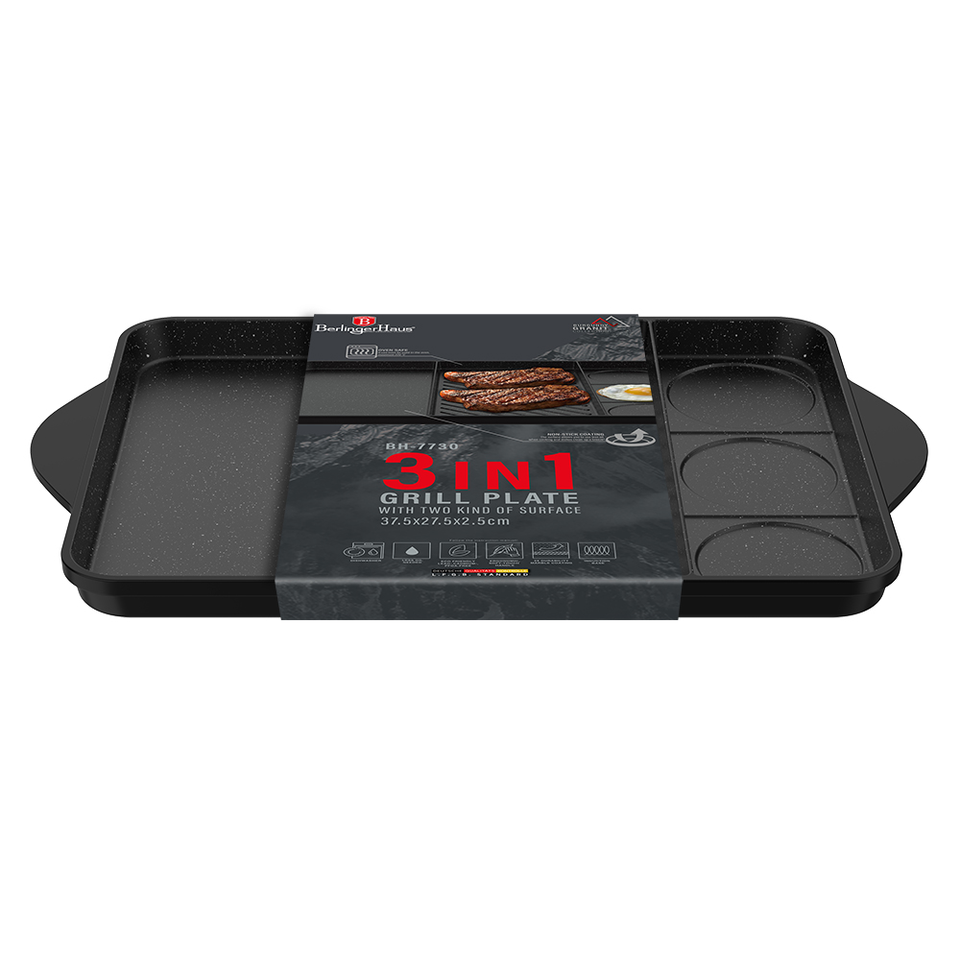3 in 1 grill plate Berlinger Haus BH 7730 Granit Diamond Line
