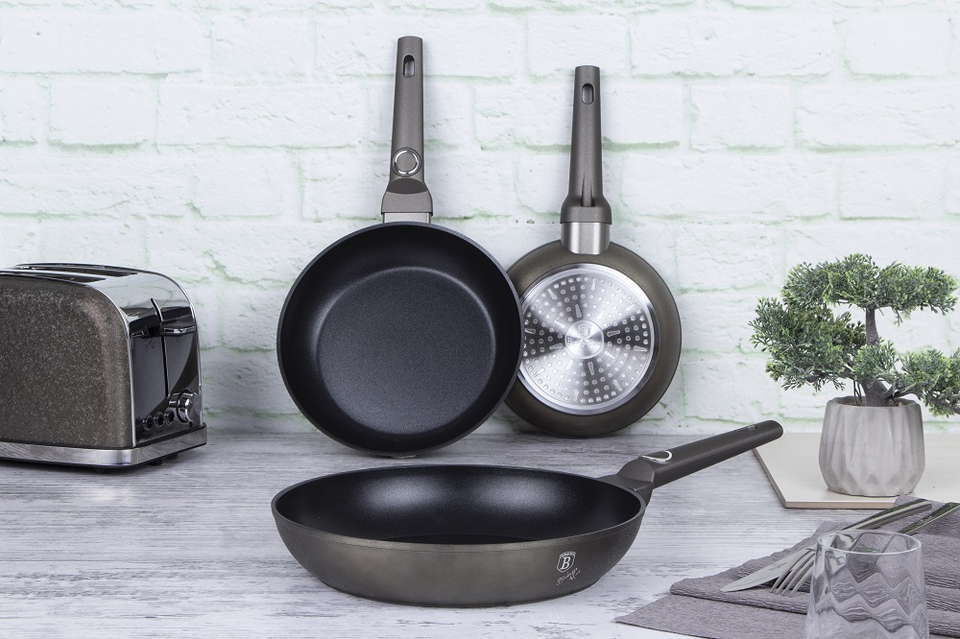 3-Piece Frying Pan Set Berlinger Haus BH7168 Crystal Collection
