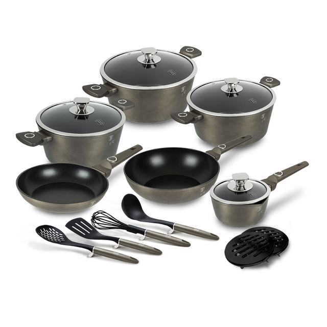 15-Piece Cookware Set Berlinger Haus BH/7167 Crystal Collection