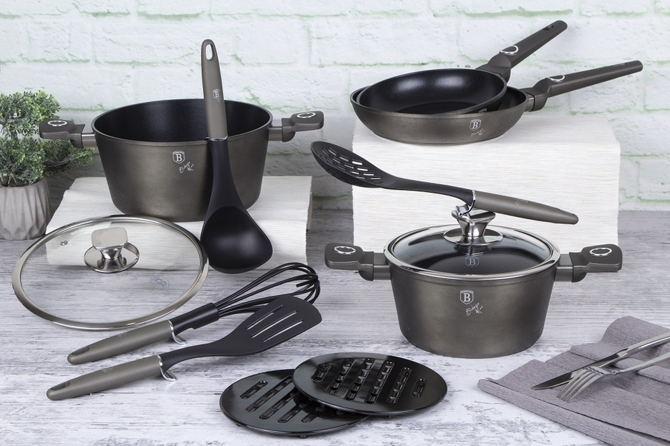 10-Piece Cookware Set Berlinger Haus BH 7166 Crystal Collection