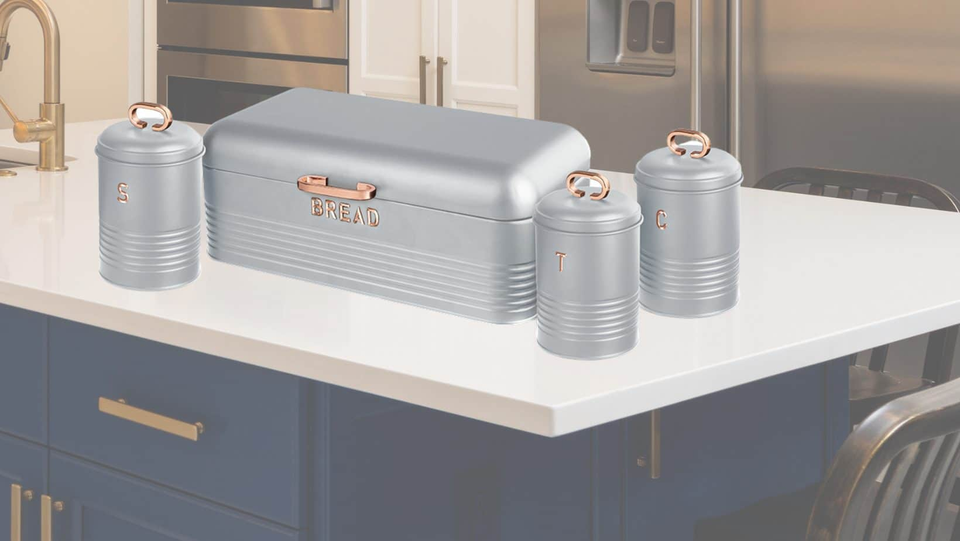 Bread Bin and Kitchen Canister Set Berlinger Haus BH-6755