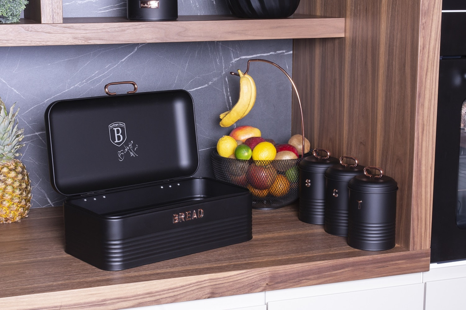 Bread Bin and Kitchen Canister Set Berlinger Haus BH-6753