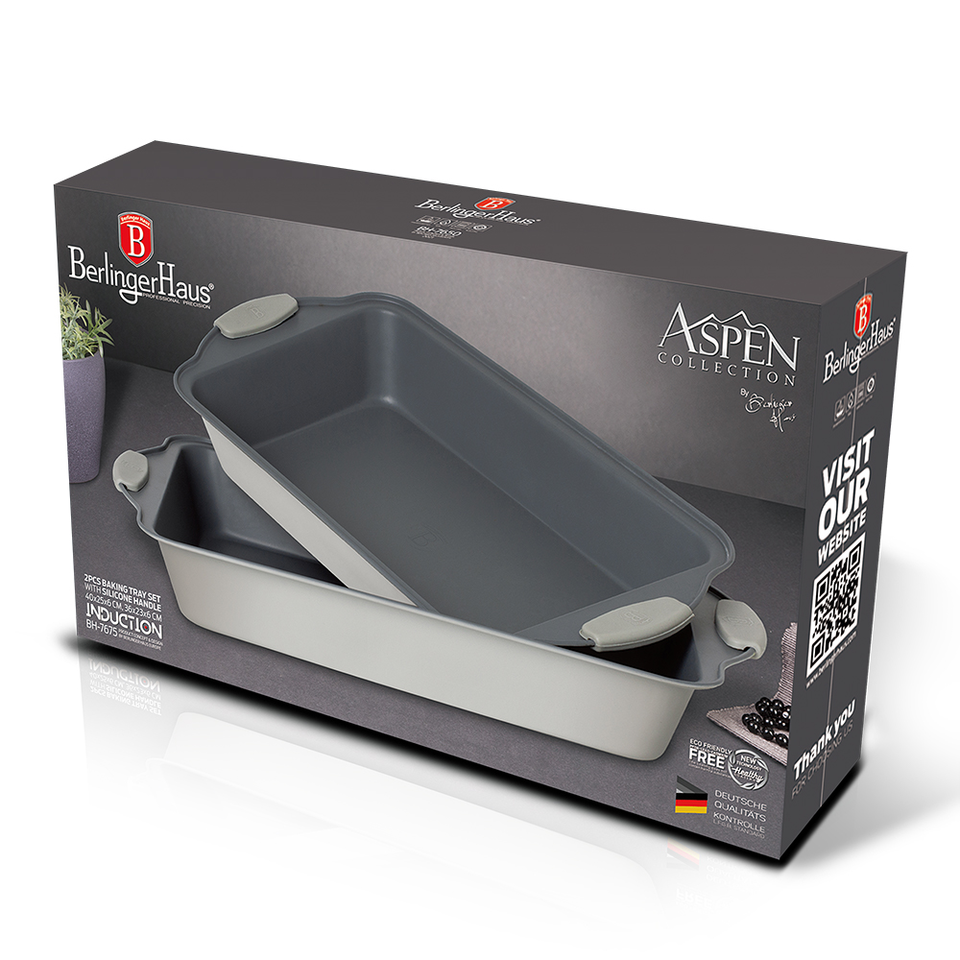 2 pcs oblong roaster Berlinger Haus BH 7650 Aspen Collection