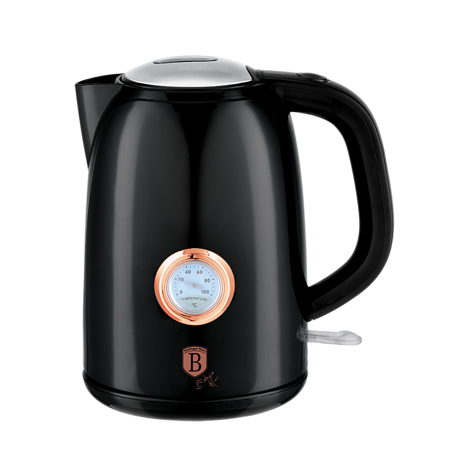 Electric kettle with thermometer Berlinger Haus BH-9077 Black Rose Collection