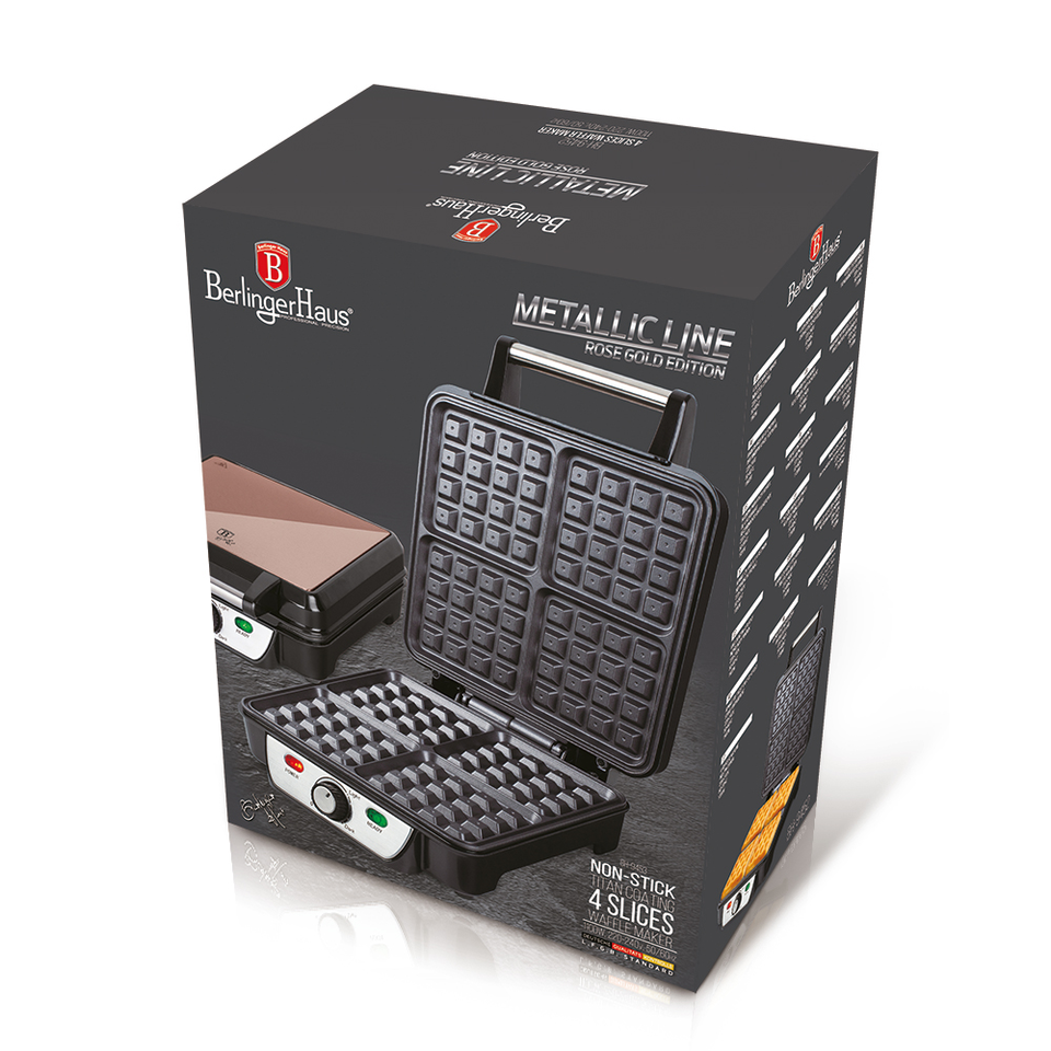 Waffle maker Berlinger Haus BH 9452 Rose Gold