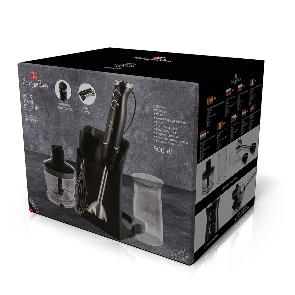 2 in 1 Blender & Chopper Berlinger Haus BH-9297 Black